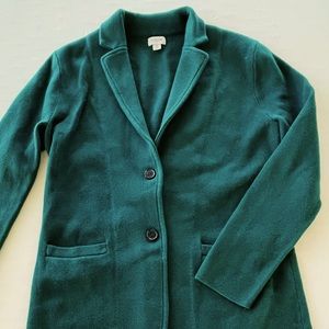 J Crew Emerald Knit Blazer Size Medium